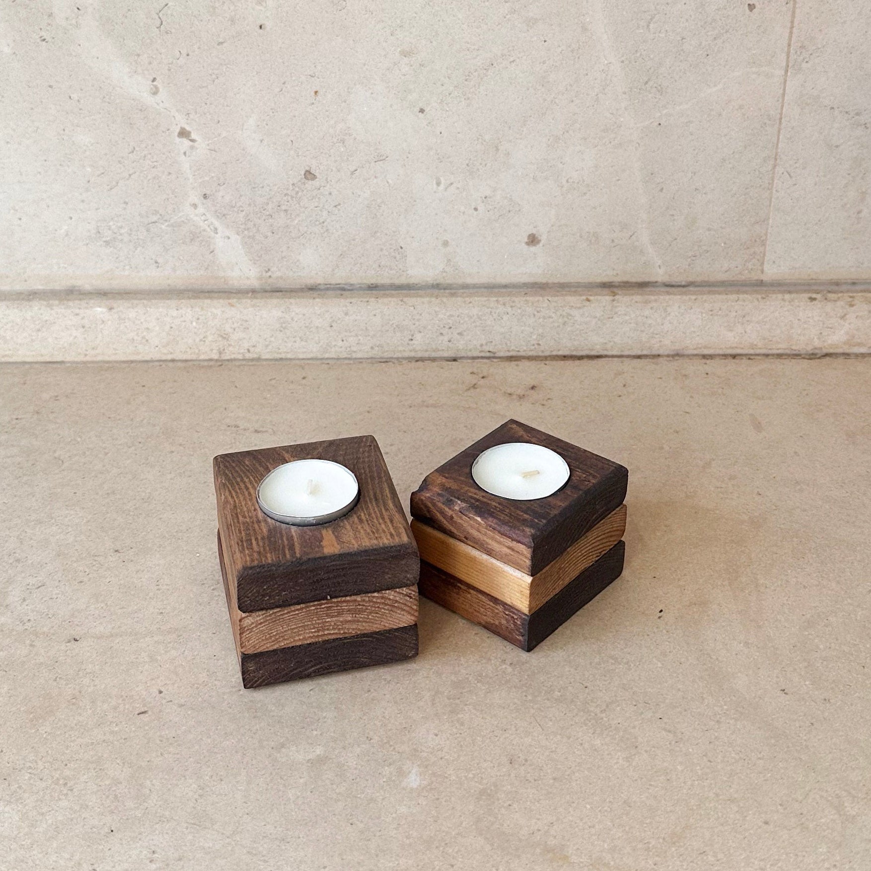 Sandwich candle holder
