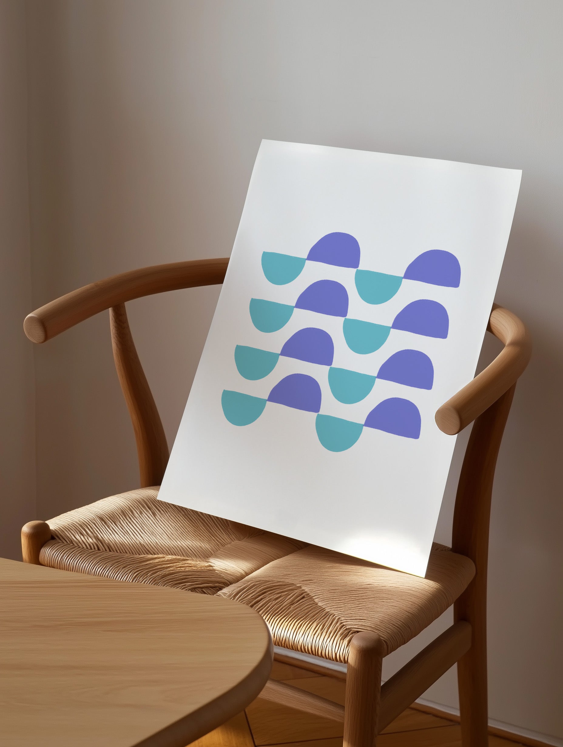 Circle of Waves Poster