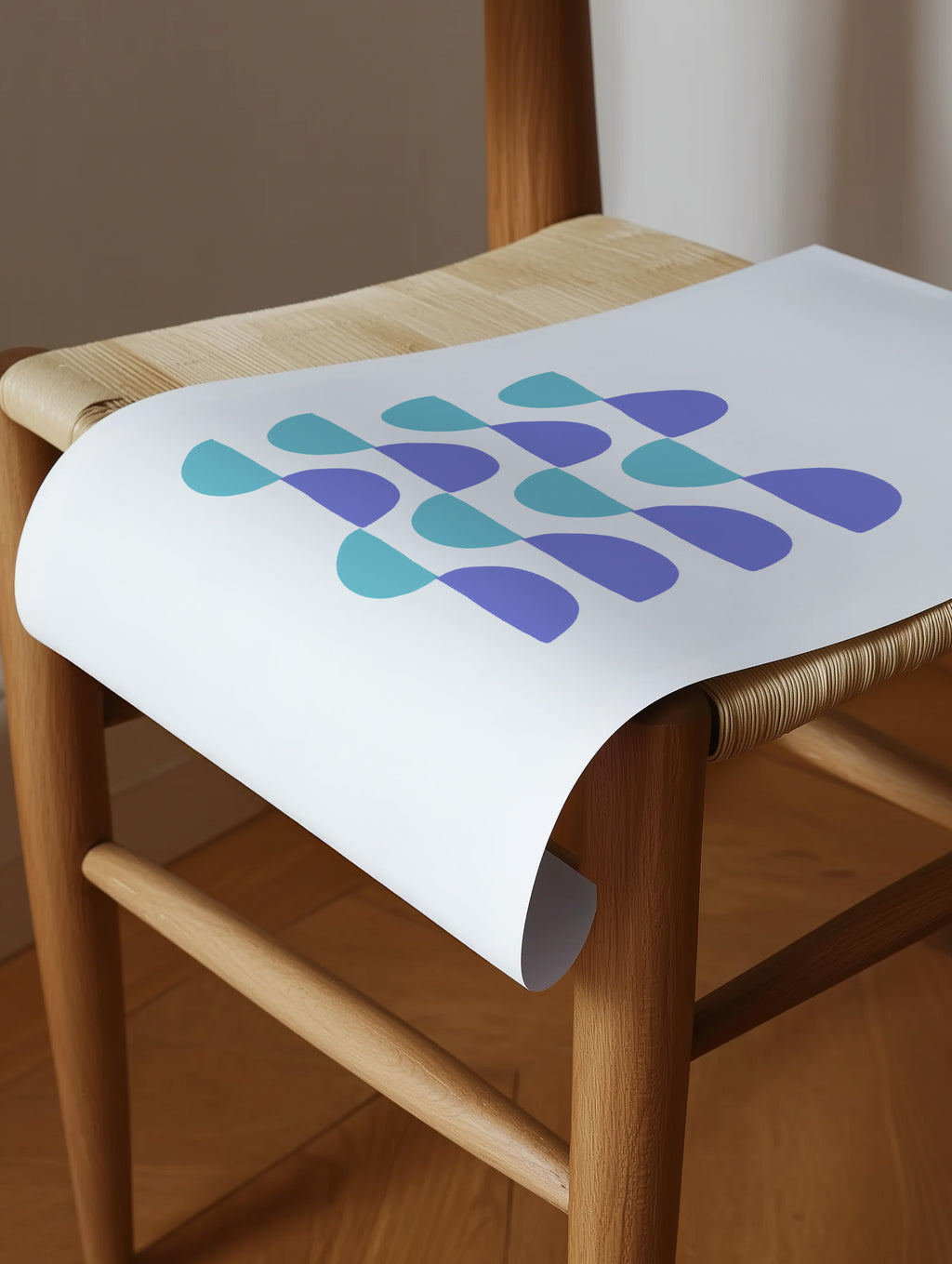 Circle of Waves Poster