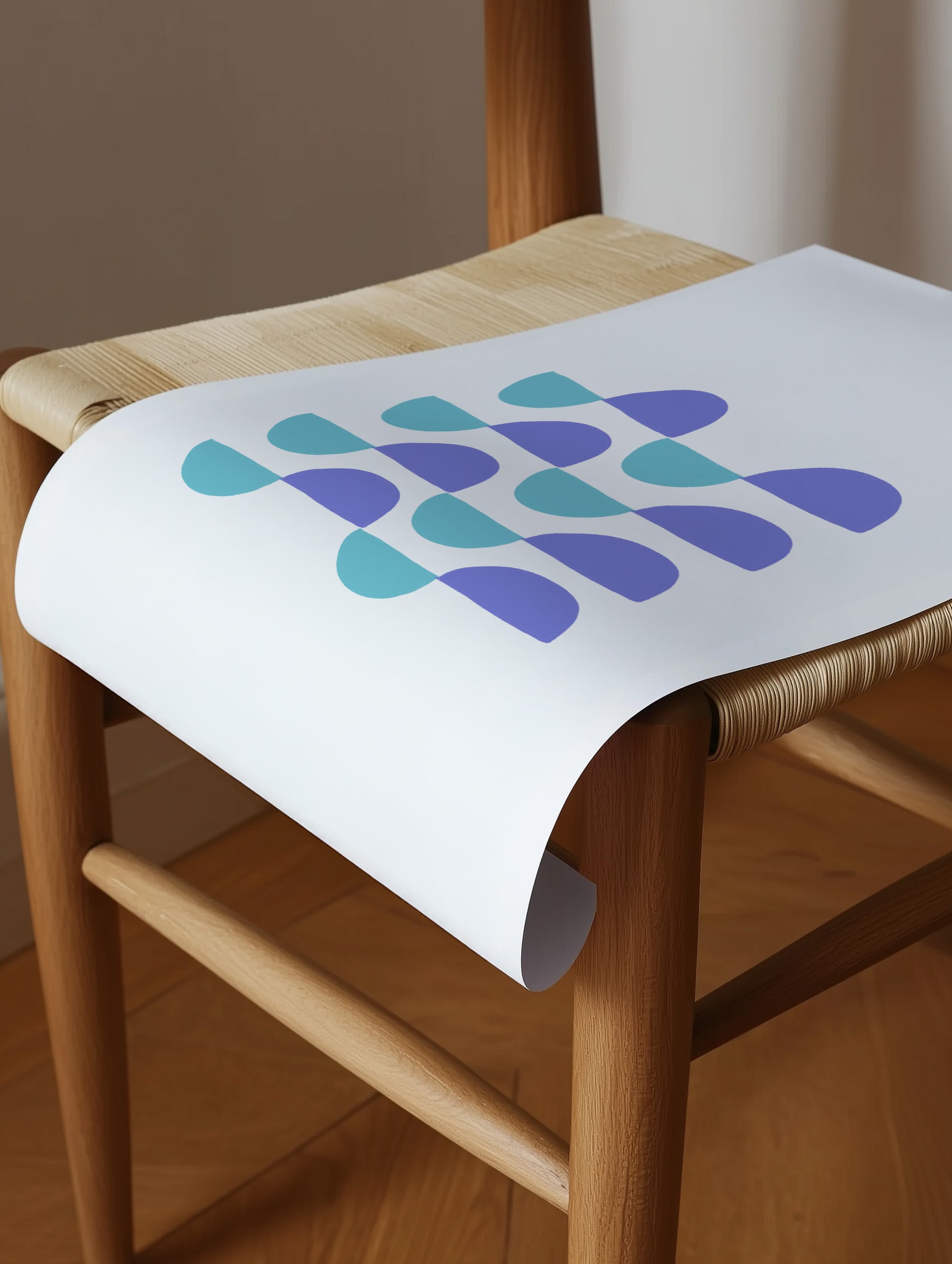 Circle of Waves Poster